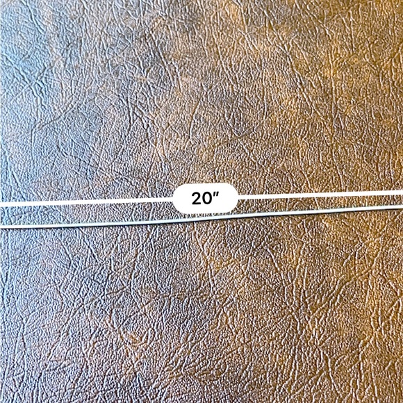 20” Sterling Silver Necklace. New. Smooth, simple, classy. - Picture 6 of 6